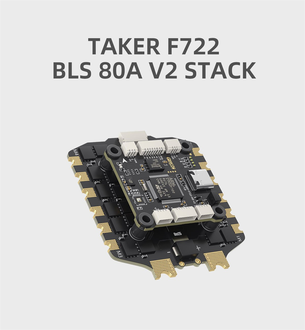 GEPRC-TAKER-F722-F7-Flugcontroller-3-6S-mit-5V-9V-BEC-BLS-60A--80A-V2-4in1-ESC-Stack-fuumlr-RC-Drone-2020350-3